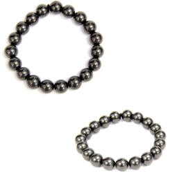  Bratara Shungit Diametru 52 mm - Margele Rotunde 11-11, 9 mm - 1 Buc