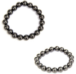  Bratara Shungit Diametru 52 mm - Margele Rotunde 6x6 mm - 1 Buc