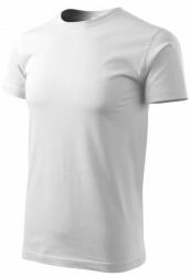 Malfini Unisex nagyobb súlyú póló, fehér, 5XL