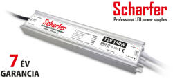 Scharfer LED tápegység fémházas IP67 7év garancia 12V 150W (SCH-150-12)