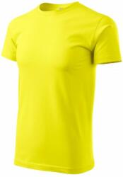  Malfini Unisex nagyobb súlyú póló, citromsárga, XS