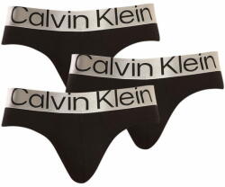 Calvin Klein 3PACK Fekete férfi slip alsónadrág (NB3129A-7V1) - méret XL