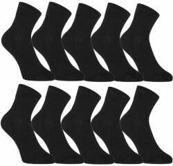 Styx 10PACK Fekete bambusz zokni (10HBK960) - méret S