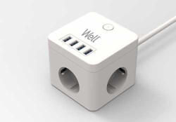 Well 3 Plug + 4 USB 3 m (EXTS-3S3M-PROT/USB4-WL)
