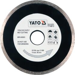 TOYA YATO 125 mm (YT-6013) Disc de taiere