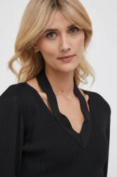 Sisley pulóver könnyű, női, fekete - fekete M - answear - 15 990 Ft