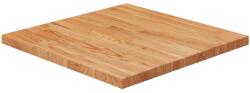 vidaXL Blat masă pătrat maro deschis 50x50x2, 5cm lemn stejar tratat (343029)
