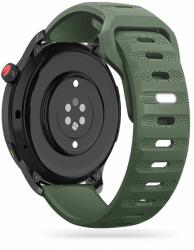  Okosóra szilikon szíj - Samsung Galaxy Watch6 / Watch6 Classic - Tech- Protect IconBand Line - zöld szilikon szíj (szíj szélesség: 20 mm) - tokgalaxis