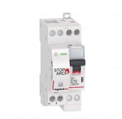 Legrand DX³ Stop Arc 6000 cu top side supply - 1P+N on left-hand side 230 V~ - 10 A - 2 module - C curba (415912)