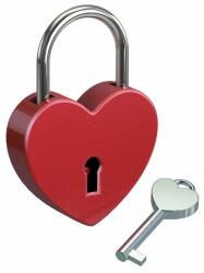 Basi Heart Lock szerelemlakat (piros)