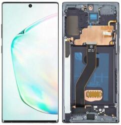 NBA001LCD1011200276756 Samsung Galaxy Note10 Plus OLED fekete LCD kijelző érintővel kerettel előlap (kis kijelzős 6, 67", vastag kávás) (NBA001LCD1011200276756)