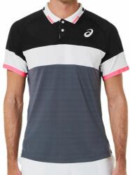 ASICS Férfi teniszpolo Asics Match Polo-Shirt - performance black/carrier grey