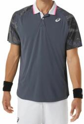 ASICS Férfi teniszpolo Asics Court Graphic Polo-Shirt - carrier grey