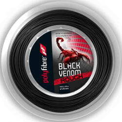 Polyfibre Tenisz húr Polyfibre Black Venom Rough (200 m) - black