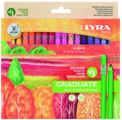 LYRA Marker bio, cerneala pe baza de apa, 36 culori/set, LYRA Graduate (LR-006731360)