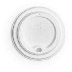 Vegware Lebomló kávés pohártető, cukornád, 89 mm, 2, 8-5, 7 dl pohárhoz | 50 db/csomag