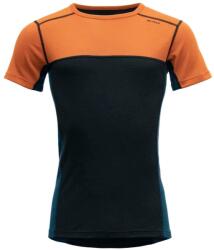 Devold Lauparen Merino 190 T-Shirt Man flame/ink/flood (L)