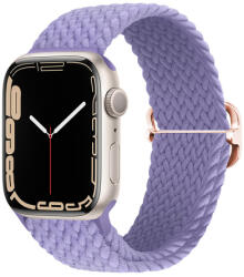 BSTRAP Elastic Nylon curea pentru Apple Watch 42/44/45mm, lavander (SAP013C48)