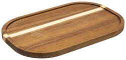 Secret De Gourmet Platou servire bucatarie SG, lemn accacia, 30 x 20 x H 1.5 cm Tocator