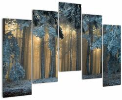 Mivali Tablou cu pădure înzăpezită, din cinci bucăți 125x90 cm (V022318V12590)