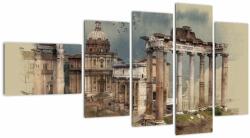 Mivali Tablou - Forumul Roman, Roma, Italia, din cinci bucăți 110x60 cm (V023204V11060)