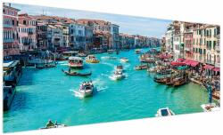Mivali Tablou - Canalul Grande, Veneția, Italia, dintr-o bucată 250x125 cm (V023283V250125)