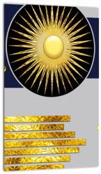 Mivali Tablou - Cercuri aurii, dintr-o bucată 20x30 cm (V022801V2030)