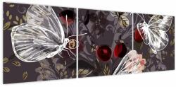 Mivali Tablou - Fluture, din trei bucăți 150x50 cm (V023628V15050)