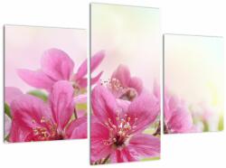 Mivali Tablou - Flori roz, din trei bucăți 90x60 cm (V022529V90603PCS)