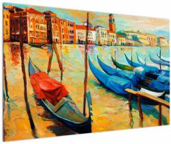 Mivali Tablou - Port în Veneția, dintr-o bucată 120x80 cm (V023366V12080)