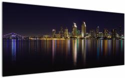 Mivali Tablou cu orașul nocturn, dintr-o bucată 120x50 cm (V020967V12050)