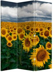 Mivali Paravan - Câmpul de floarea soarelui, din 3 bucăți, 126x170 cm (P020662P135180)