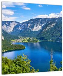 Mivali Tablou - Lacul Hallstatt, Hallstatt, Austria, dintr-o bucată 40x40 cm (V023078V4040)