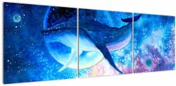 Mivali Tablou - Balena spațială, din trei bucăți 150x50 cm (V023019V15050)