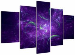 Mivali Tablou -abstracție violetă, din cinci bucăți 150x105 cm (V020146V150105)