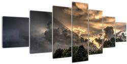 Mivali Tablou cu nori și pădure, din șapte bucăți 210x100 cm (V020964V210100)
