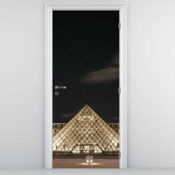 Mivali Fototapet pentru ușă - Louvre noaptea (D021664D95205)