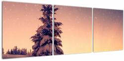 Mivali Tablou cu copac înzăpezit pe luncă, din trei bucăți 120x40 cm (V020701V12040)
