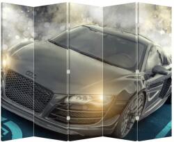 Mivali Paravan - Audi - gri, din 5 bucăți, 210x170 cm (P020631P225180)