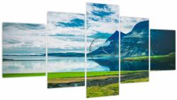 Mivali Tablou cu lac și munți (cu ceas), din cinci bucăți 150x80 cm cu ceas (V020861V15080C)