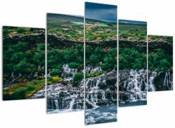 Mivali Tablou cu cascade în natură, din cinci bucăți 150x105 cm (V020859V150105)