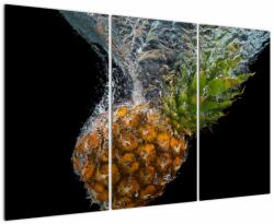 Mivali Tablou cu anans în apă, din trei bucăți 120x80 cm (V020626V120803PCS)