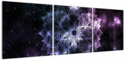 Mivali Tablou - Mandala Lotus în spațiu, din trei bucăți 120x40 cm (V022934V12040)