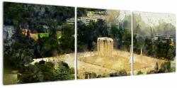 Mivali Tablou - Templul lui Zeus, Atena, Grecia, din trei bucăți 120x40 cm (V022916V12040)