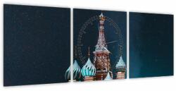 Mivali Tablou construcției din Rusia (cu ceas), din trei bucăți 90x30 cm cu ceas (V021374V9030C)