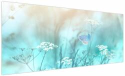 Mivali Tablou - Fluture în albastru, dintr-o bucată 250x125 cm (V024020V250125)