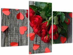 Mivali Tablou - cu buchet de flori, din trei bucăți 90x60 cm (V020298V90603PCS)