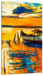 Mivali Tablou - Barca la apus de soare, dintr-o bucată 20x30 cm (V023294V2030)