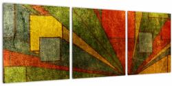 Mivali Tablou cu abstracție geometrică, din trei bucăți 90x30 cm (V021955V9030)