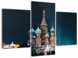 Mivali Tablou construcției din Rusia, din trei bucăți 90x60 cm (V021374V90603PCS)